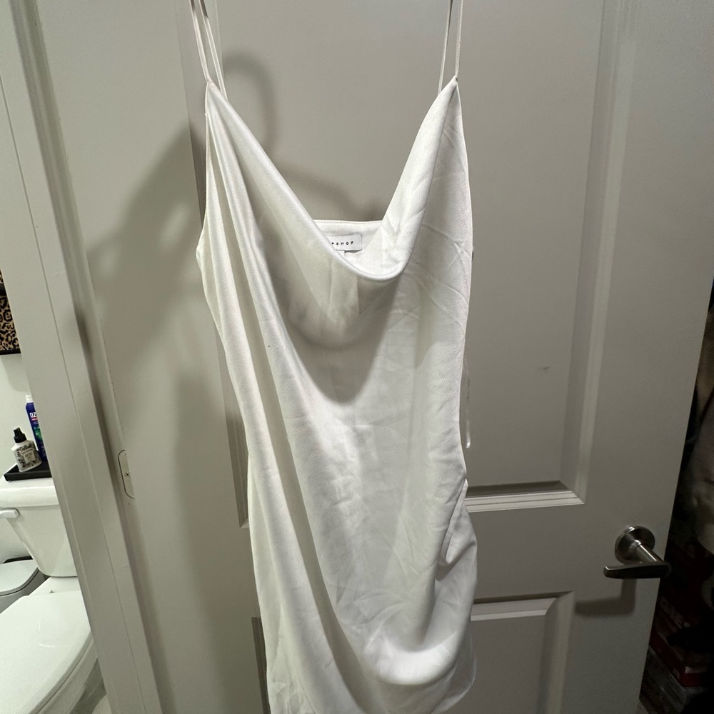 Topshop white mini dress